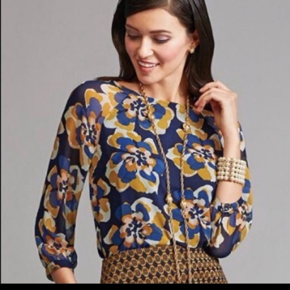 Cabi style 3426 Floral Blouse